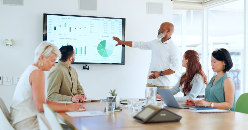 Analytics meeting and presentation
