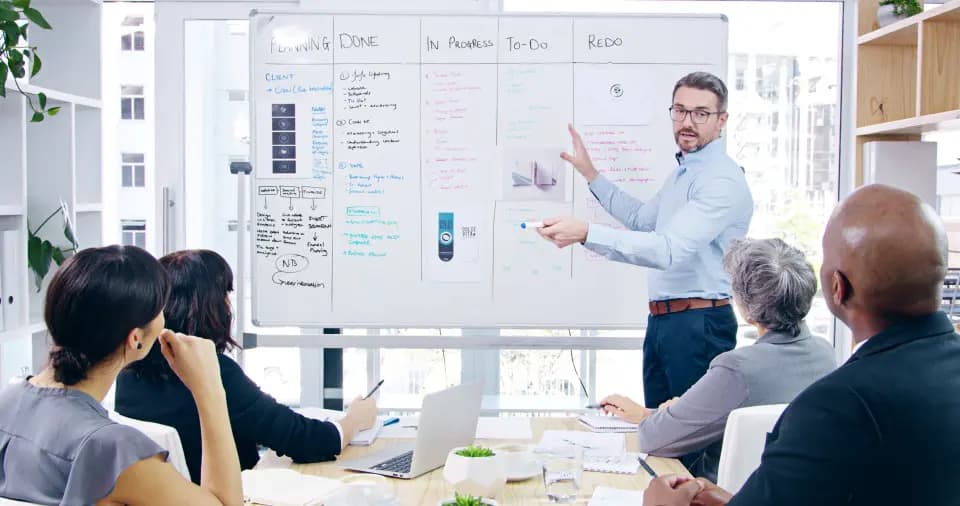 Marketing strategy sprint meeting